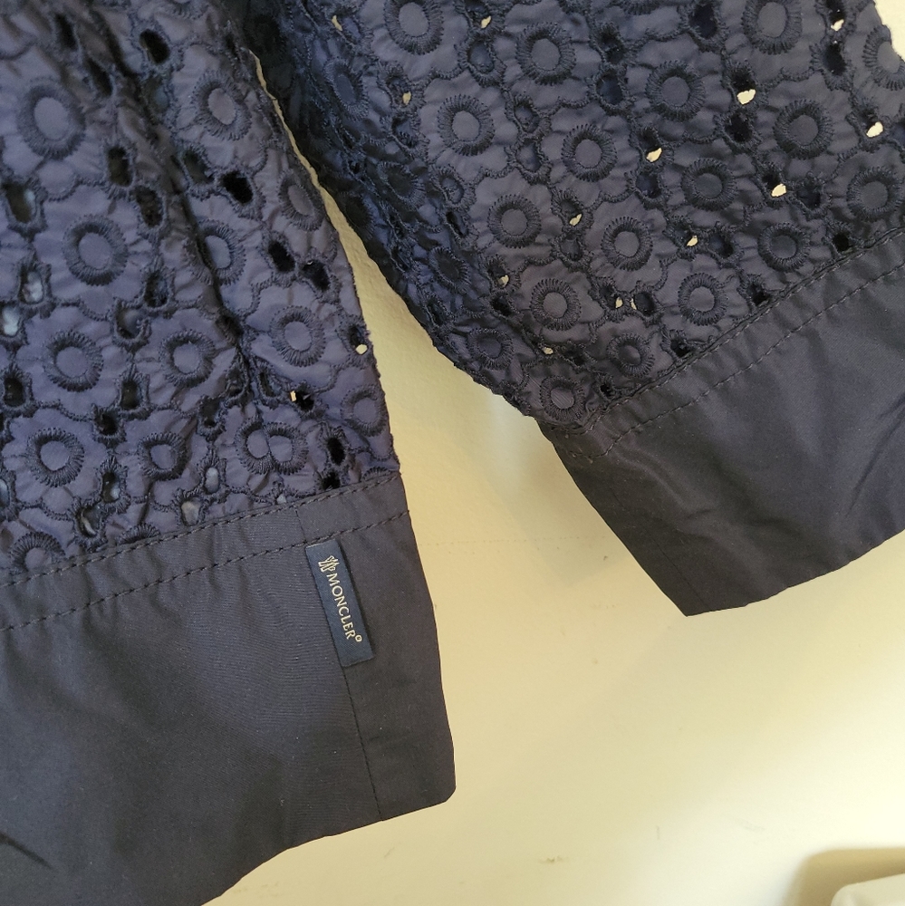 Moncler Obsidienne lace eyelet jacket NWT size 0/xs - Picture 3 of 12